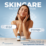 Cosmedica Skincare Multi-Active Hydrating Night Cream – Anti Aging Face & Neck Moisturizer with Hyaluronic Acid, Shea Butter, Glycolic Acid & Vitamin E – Overnight Wrinkle Repair Cream for Dry & Sensitive Skin, 2 oz