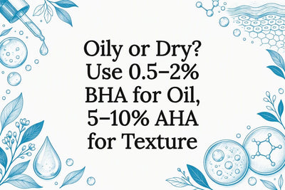 Oily or Dry? Use 0.5–2% BHA for Oil, 5–10% AHA for Texture