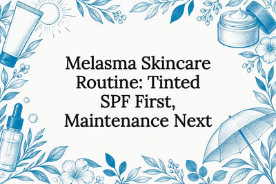 Melasma Skincare Routine: Tinted SPF First, Maintenance Next
