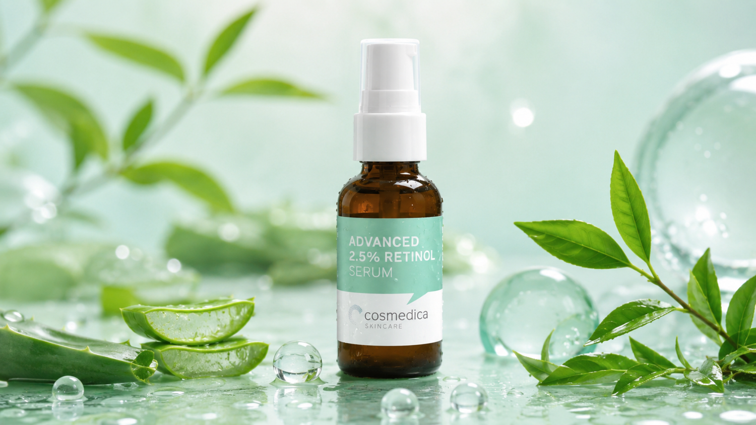 Peptide skincare serum for healthy-looking skin and anti-aging support.