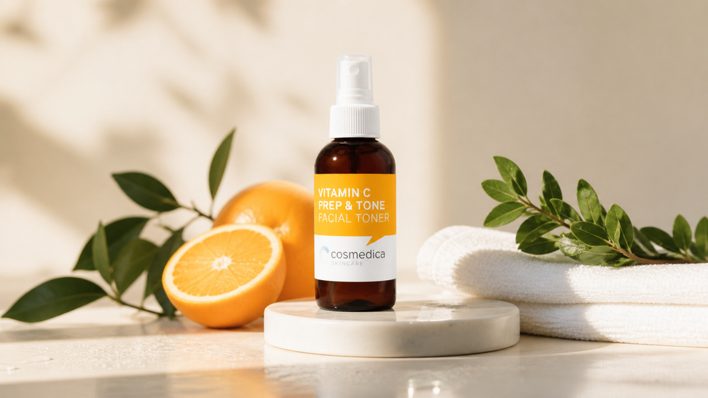 Vitamin C toner bottle for brighter, healthier-looking skin