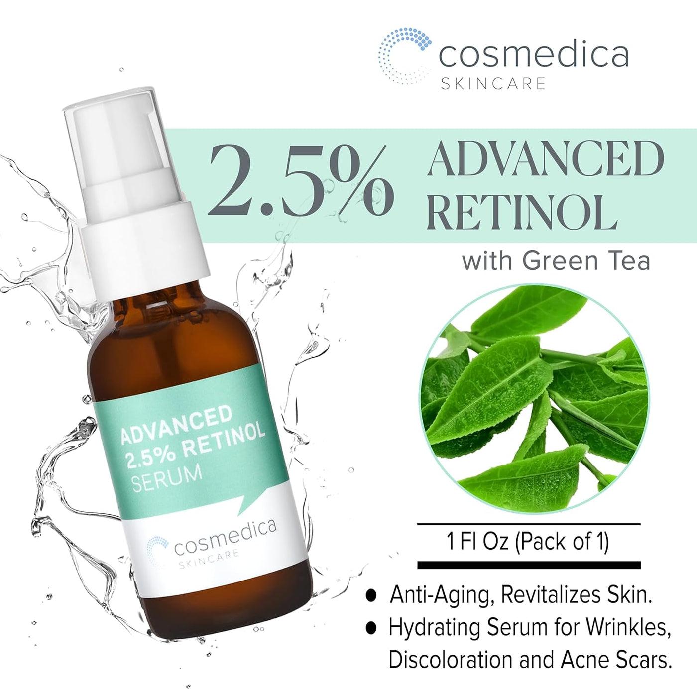 2.5% Retinol Facial Serum | Cosmedica Skincare