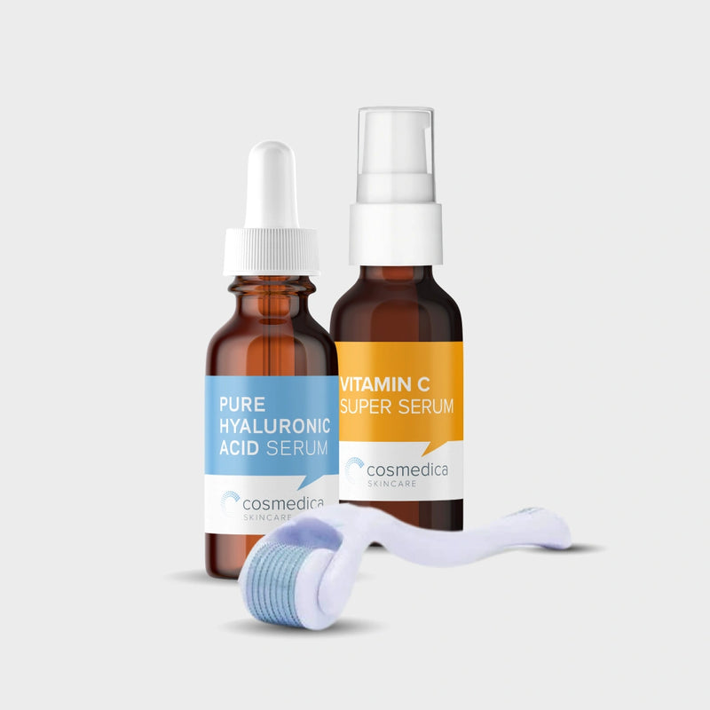 Hyaluronic + Vitamin C Microneedling Treatment Set – Cosmedica Hyaluronic + Vitamin C Microneedling Treatment Set – Cosmedica